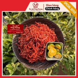 Khô Bò Sợi Đỏ Xé Mềm Cay Lon 350G, Khô Thượng Hạng Chuẩn Vị, Nhâm Nhi Cùng Sốt Tắc Hết Sẩy 2