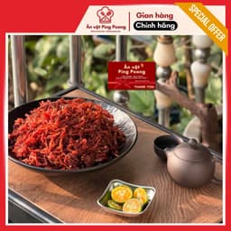 Khô Bò Sợi Đỏ Xé Mềm Cay Lon 350G, Khô Thượng Hạng Chuẩn Vị, Nhâm Nhi Cùng Sốt Tắc Hết Sẩy 4