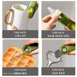 Bàn chải vệ sinh ly cốc hình chữ U 3 trong 1 tiện lợi VINBEO 9