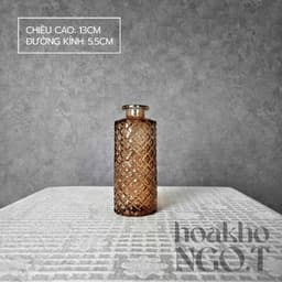 Lọ thuỷ tinh mini màu hổ phách - Màu nâu cam - Tổng hợp nhiều mẫu lọ thuỷ tinh decor 9