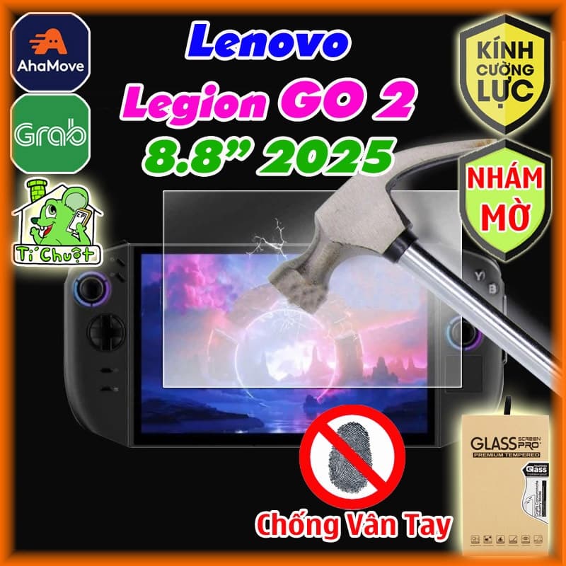 [Nhám Chống Vân Tay] Kính CL Máy Game Lenovo LEGION GO 2 8.8" 2025 Cường Lực Nhám MỜ 9H