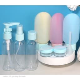 Bộ 11 chai chiết mỹ phẩm du lịch chống rò rỉ, nhỏ gọn tiện lợi VINBEO 5