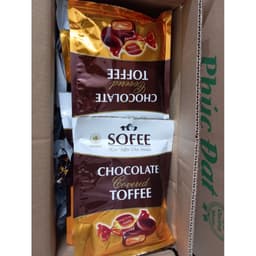 Thùng 20 gói kẹo Socola Sofee Toffee Hải Hà mềm dẽo, béo ngậy, thơm dịu 2