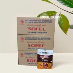 Thùng 20 gói kẹo Socola Sofee Toffee Hải Hà mềm dẽo, béo ngậy, thơm dịu 1