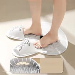 Thảm Chùi Chân Massage Dễ Thương -Thảm Chà Bàn Chân Chống Trượt Silicon Hình Thỏ Dụng Cụ Làm Sạch Chân 6