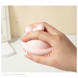 Bàn Chải Gội Đầu Silicon Hình Nơ Dễ Thương, Bàn Chải Massage Làm Sạch Da Đầu VINBEO 3
