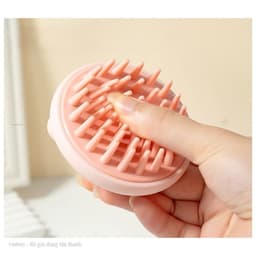 Bàn Chải Gội Đầu Silicon Hình Nơ Dễ Thương, Bàn Chải Massage Làm Sạch Da Đầu VINBEO 5