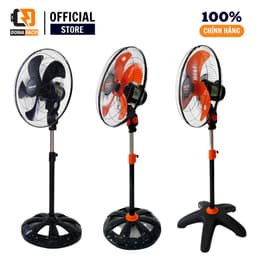 Quạt Đứng Công Nghiệp YanFan D18 màu đen 5 cánh gió mạnh công xuất 65W chính hãng 5