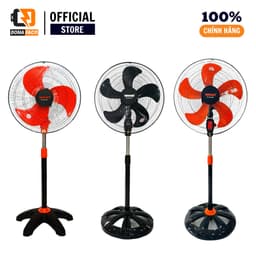 Quạt Đứng Công Nghiệp YanFan D18 màu đen 5 cánh gió mạnh công xuất 65W chính hãng 6