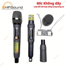 Micro loa kéo kèm bo, hút sóng xa, chống hú tốt, cầm nhẹ tay, hát nhẹ, míc hát, míc karaoke 2