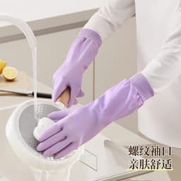 Găng Tay Lót Nỉ Dài 33cm, Bo Chun Ôm Sát Tay Chống Thấm Nước Tràn Làm Ướt Tay VINBEO 7