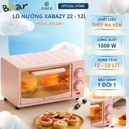 Lò Nướng XABAZY 12L JSD-1202F – 2 Núm Xoay, Hẹn Giờ 60 Phút, Nhiệt 250°C, Nướng Đa Dụng 1