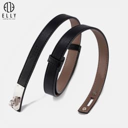 Thắt lưng nữ ELLY ED74 khóa chốt da thật cao cấp dây nịt nữ thời trang chính hãng 7