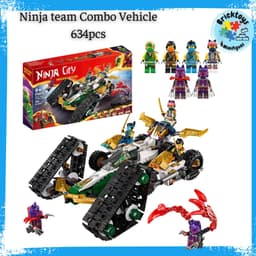 [ Có Sẵn ] Đồ chơi mô hình nhân vật lắp Xe Ninja Team combo Vehicle R98012 - 634pcs 1