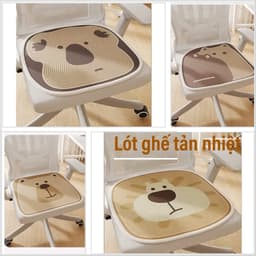 Lót ghế tản nhiệt mùa hè tông Nâu chất liệu lưới tản nhiệt không dệt phong cách Hàn Quốc 1