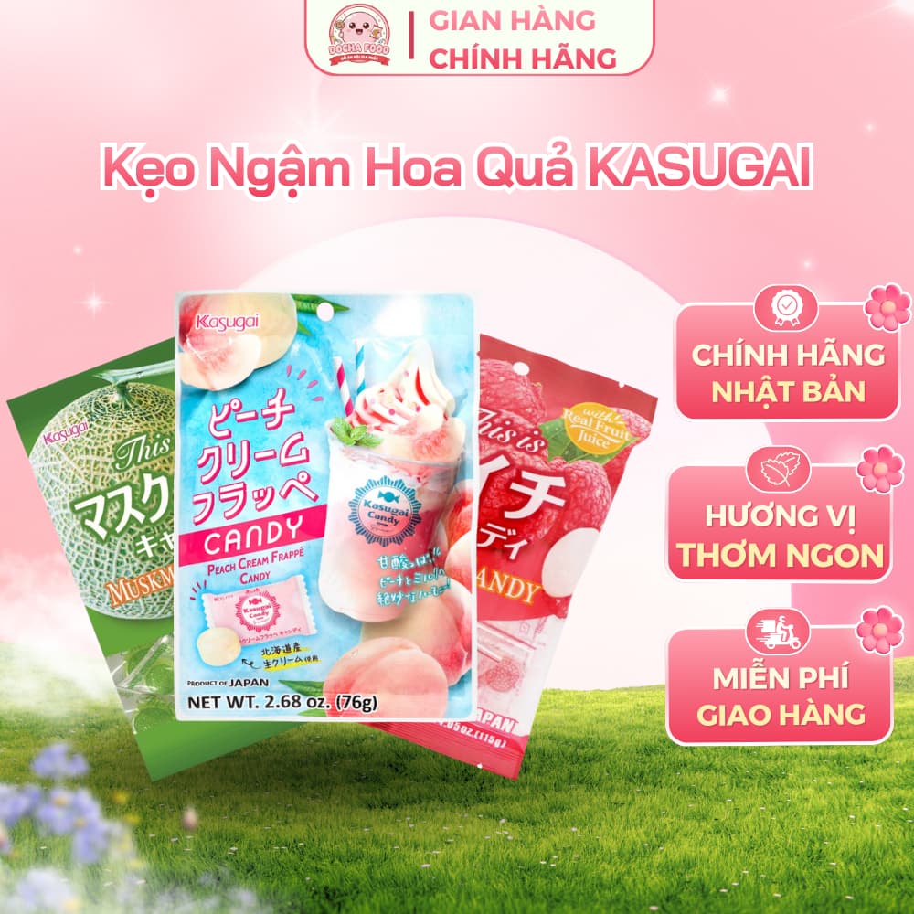 Kẹo Hoa Quả KASUGAI Nội Địa Nhật Bản 115g