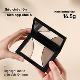 Bảng Phấn Tạo Khối Mooekiss Phấn Bắt Sáng , Bảng Trang điểm Tự Nhiên Lâu Trôi Chống Nước 16.5g DOLLYDOLLY COSMETICS 4