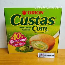Hộp Bánh Custas Orion Kem Trứng, Ít Đường, Đủ Vị 282g (12 Gói) 3