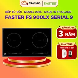 Bếp từ đôi Faster FS 900LX Serial 9 (New Model 2025) | Bếp từ âm 900LX Serial 9 | BH 3 Năm 1