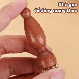Combo 3 Cây Lăn Massage Nâng Cơ Mặt Bấm Huyệt Từ Gỗ Tự Nhiên & Bi Đồng Chống Bọng Mắt, An Toàn Cho Da. 2