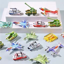 mô hình lắp ghép 3D khác nhau giấy xốp hình động vật, khủng long, côn trùng, xe, .. loại đẹp 8