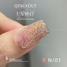 Sơn Gel Nhũ Khổng Tước Cao Cấp QINGYOU, Sơn Gel ,Mẫu Mới ( Sơn Hơ Máy ) 1