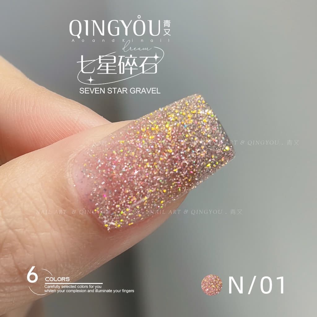 Sơn Gel Nhũ Khổng Tước Cao Cấp QINGYOU, Sơn Gel ,Mẫu Mới ( Sơn Hơ Máy )