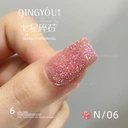 Sơn Gel Nhũ Khổng Tước Cao Cấp QINGYOU, Sơn Gel ,Mẫu Mới ( Sơn Hơ Máy ) 6