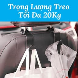 Móc treo đồ gắn sau ghế ô tô xe hơi nhựa ABS cao cấp chắc chăn nhỏ gọn tiện lợi - HÀNG LOẠI 1 9