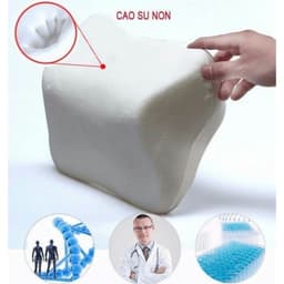 Gối tựa đầu tựa lưng ô tô xe hơi cao su non cao cấp siêu đàn hồi 9