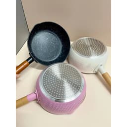 Chảo Lòng Sâu 18cm, Chống Dính Đáy Từ, Nồi Nấu Bột Cho Bé Đa Năng Đa Năng - Vân Đá Ceramic 4