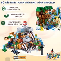 Đồ Chơi Xếp Hình Lắp Ghép Thông Minh Cho Bé – Khối Nhựa ABS An Toàn, Màu Sắc Sáng Tạo, Phát Triển Tư Duy 1