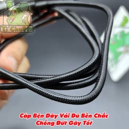 [ZIN BÓC MÁY] Cáp C-C 3A Sạc Siêu Nhanh 65W ASUS ROG Phone HyperCharge Dây Dù Chống Gãy Chính Hãng 4