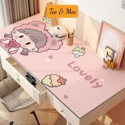 Thảm trải bàn máy tính Thảm trải bàn chống dầu da PU - Tee Mee 1