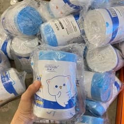 VINBEO Combo 3 cuộn túi đựng rác MÈO MINAIER có dây rút ( mỗi cuộn 100 túi) MM 2