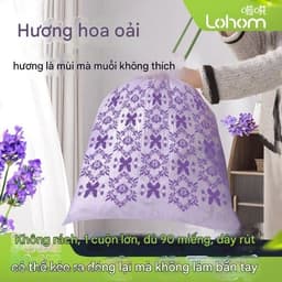 Túi Đựng Rác Hương Lavender Xua Đuổi Ruồi Muỗi, Siêu Dai, Có Dây Rút, Túi Rác Đuổi Muỗi Oải Hương Túi Rác Đuổi Côn Trùng 3