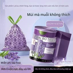 Túi Đựng Rác Hương Lavender Xua Đuổi Ruồi Muỗi, Siêu Dai, Có Dây Rút, Túi Rác Đuổi Muỗi Oải Hương Túi Rác Đuổi Côn Trùng 6