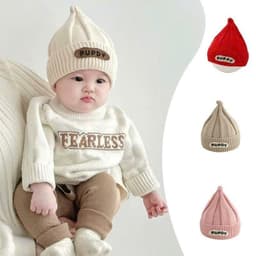 Mũ len củ tỏi Puppy mẫu mới siu cute , 5 màu tone Hàn cực xinh Chất len dày dặn, mềm mịn Dành cho bé yêu 6