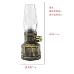 Combo Cặp 2 Đèn Dầu Thờ LED Vĩnh Cửu Dáng Cổ Điển – Ánh Sáng Vàng Ấm, Tặng Pin, Đèn Để Bàn Thờ 2