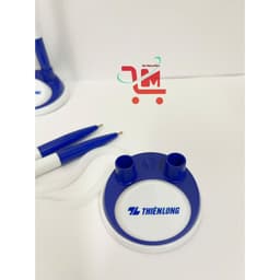 Bộ 2 Cây Bút Bi PH-02 Hiệu Thiên Long, Thân Chắc Chắn, Kiểu Dáng Đơn Giản, Dây Lò Xo Đàn Hồi, Tránh Thất Lạc, Có Đế Cắm 7