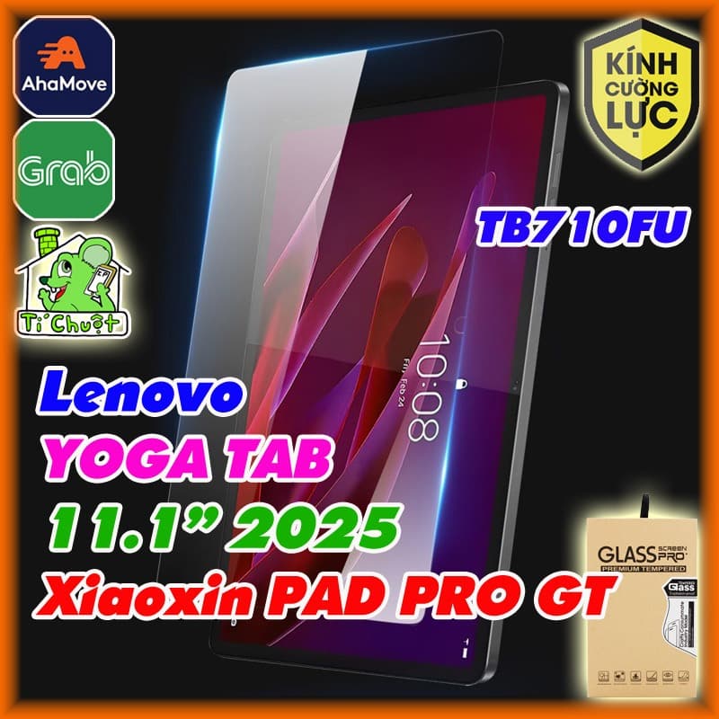 [Ảnh Thật] Kính CL MTB Lenovo YOGA TAB 11.1" 2025 / Xiaoxin PAD PRO GT 11.1 TB710FU Cường Lực Mài Cạnh 9H