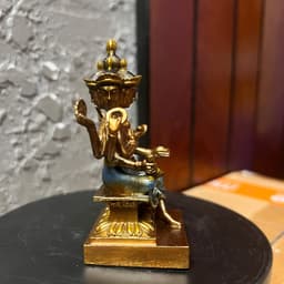 Tượng Phật Tứ Diện đạo Hindu bằng hợp kim đồng thau . vẽ chi tiết sống động, cao 10 cm 4