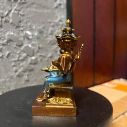 Tượng Phật Tứ Diện đạo Hindu bằng hợp kim đồng thau . vẽ chi tiết sống động, cao 10 cm 6