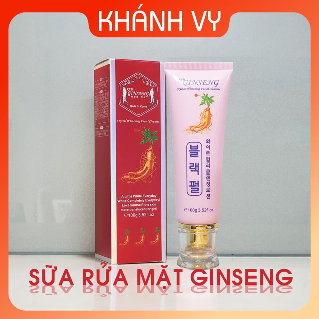 [SIÊU SALE] Sữa rửa mặt Red Ginseng, sạch nhờn và làm sạch da mặt, mỹ phẩm Ginseng.