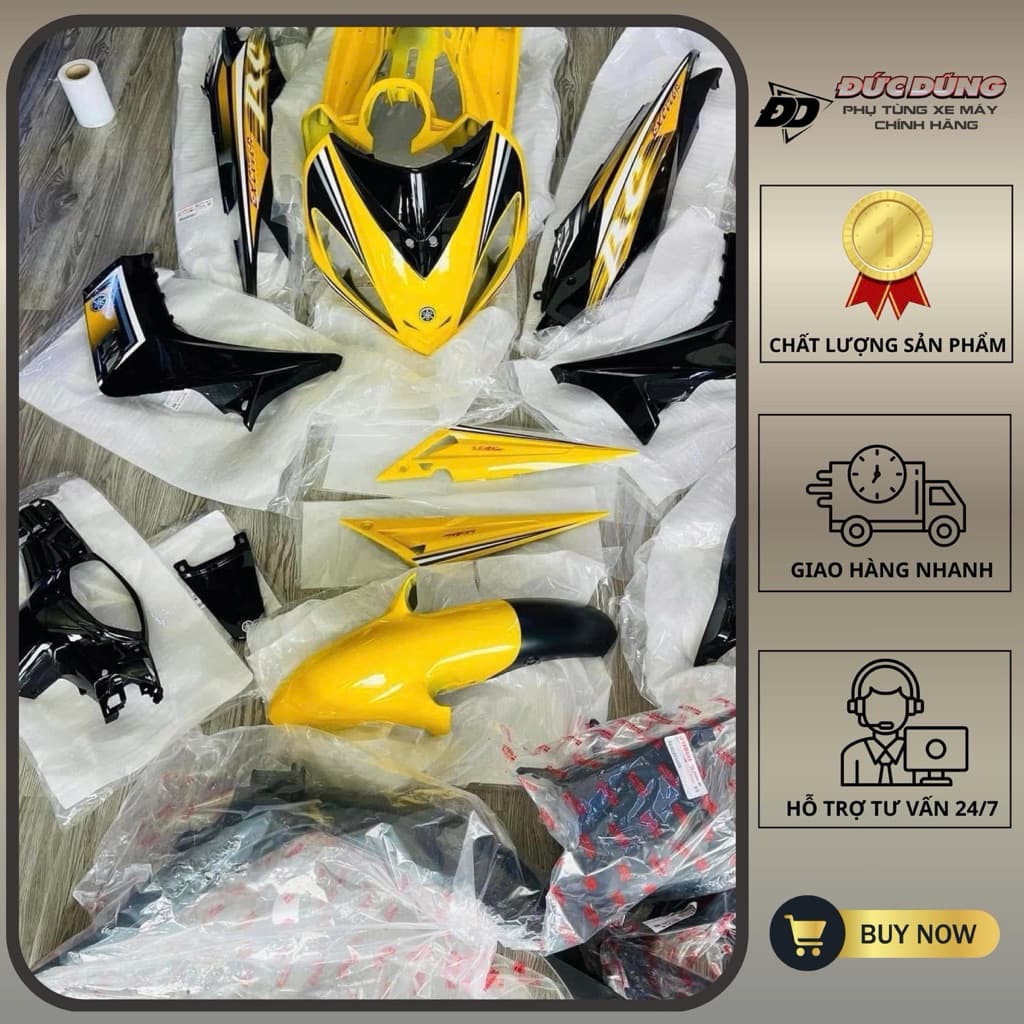  Dàn áo Exciter 2010 vàng đen RC tặng kèm tem