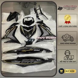  Dàn áo Exciter 150 đen bóng tem RC đời 2018 (tặng kèm tem in chất lượng tốt) 1