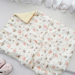 Chăn Đắp Trần Bông Cho Bé 100x120cm – Cotton Nỉ Hàn Cao Cấp, Bông Organic Kháng Khuẩn, Nhung Hạt Giữ Nhiệt 4
