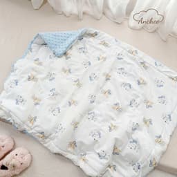 Chăn Đắp Trần Bông Cho Bé 100x120cm – Cotton Nỉ Hàn Cao Cấp, Bông Organic Kháng Khuẩn, Nhung Hạt Giữ Nhiệt 6