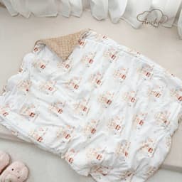 Chăn Đắp Trần Bông Cho Bé 100x120cm – Cotton Nỉ Hàn Cao Cấp, Bông Organic Kháng Khuẩn, Nhung Hạt Giữ Nhiệt 7