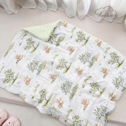 Chăn Đắp Trần Bông Cho Bé 100x120cm – Cotton Nỉ Hàn Cao Cấp, Bông Organic Kháng Khuẩn, Nhung Hạt Giữ Nhiệt 8
